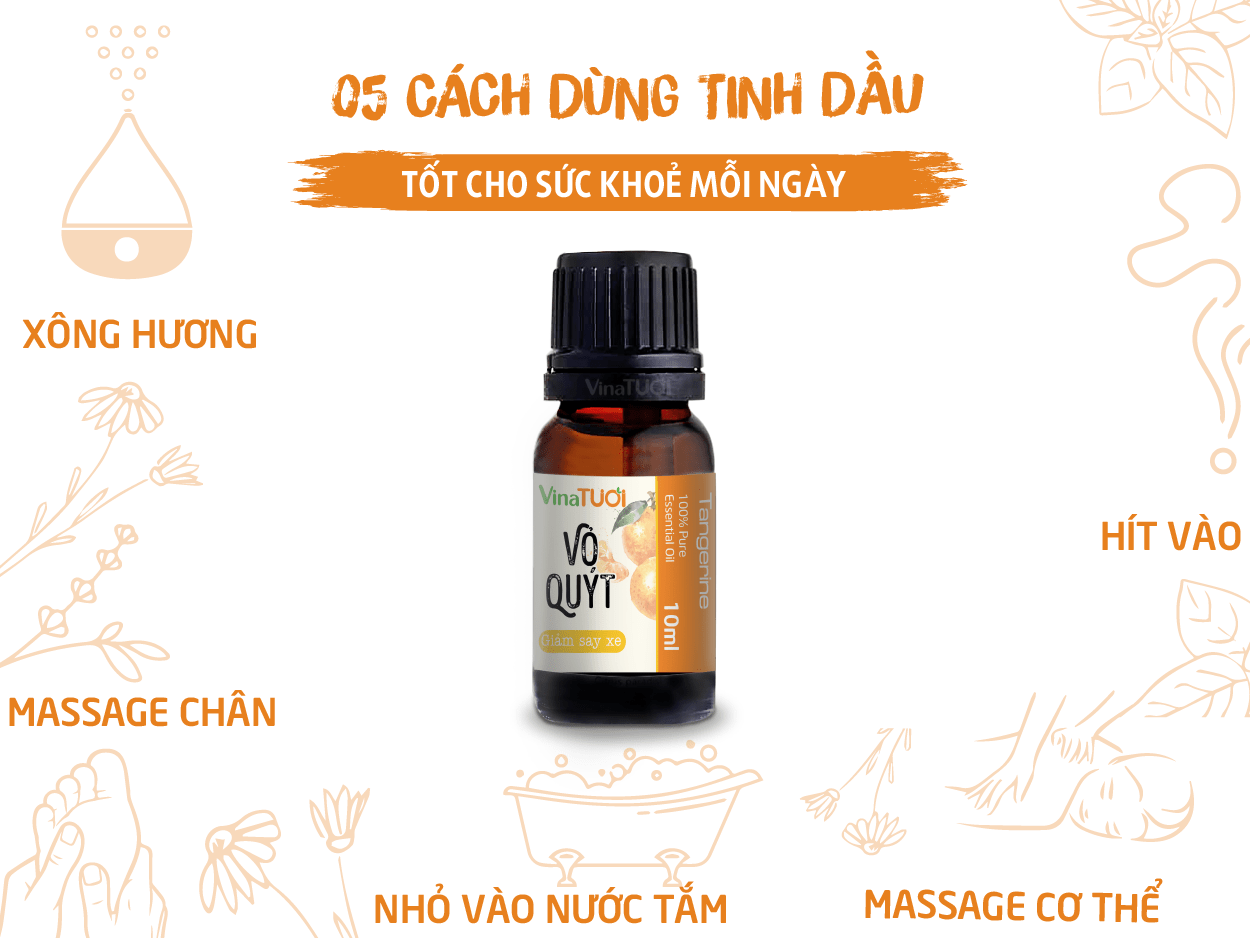 Cách dùng Tinh dầu vỏ quýt