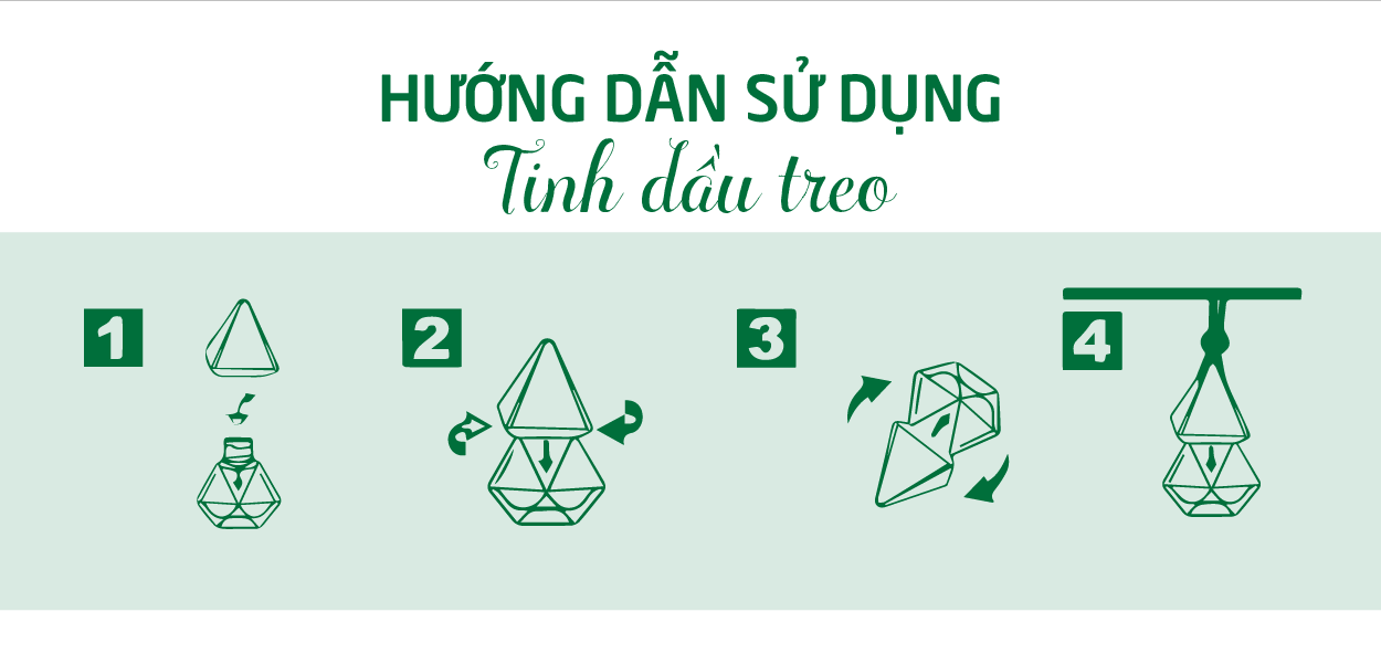 Cách sử dụng tinh dầu treo