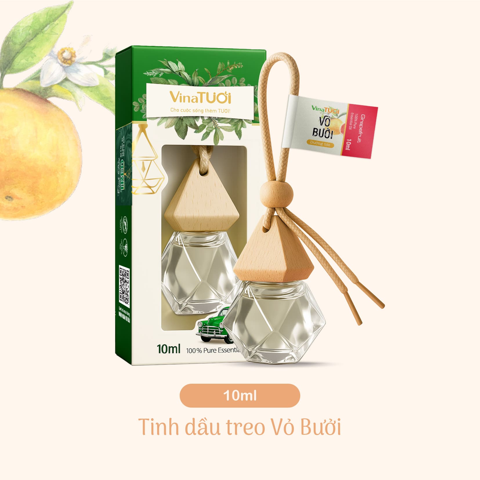 Tinh Dầu Treo Vỏ Bưởi