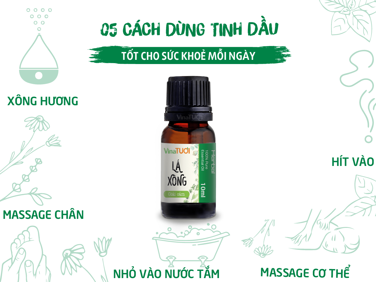 Cách dùng của tinh dầu lá xông