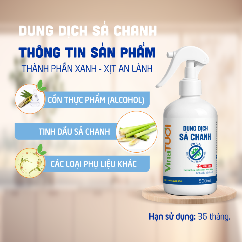 Dung dịch sả chanh Vina Tươi