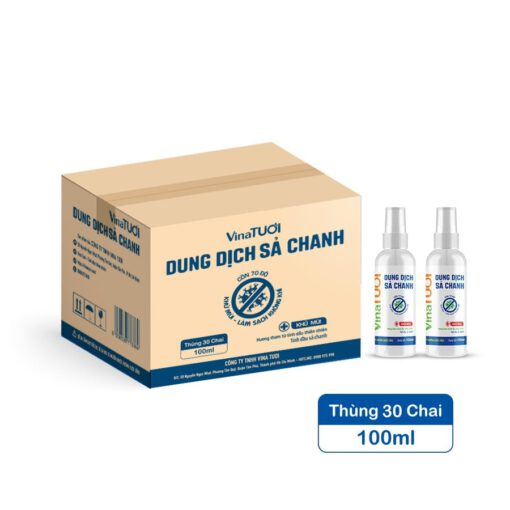 nguyên thùng dung dịch sả chanh vina tươi 30 chai 100ml