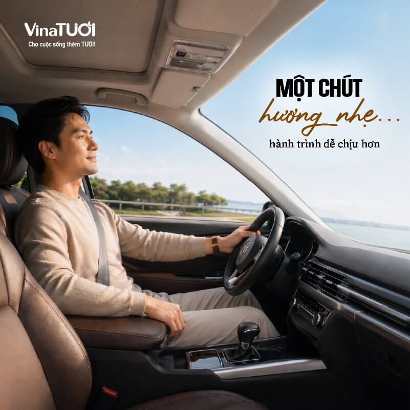 Mùi hương nhẹ giúp không gian xe trở nên dễ chịu và thư giãn hơn