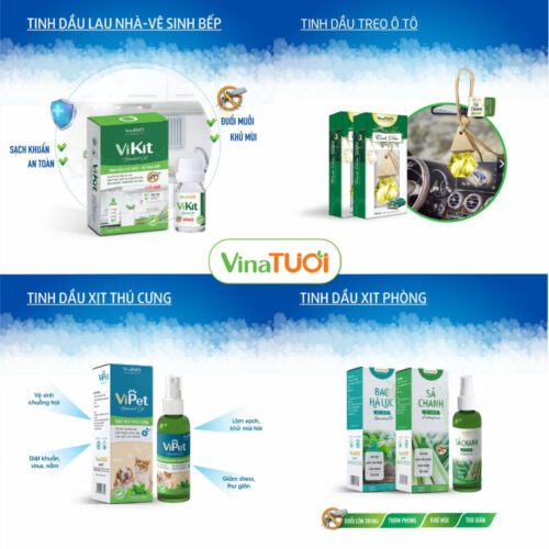 Tinh dầu Vina Tươi đảm bảo nguyên chất thiên nhiên