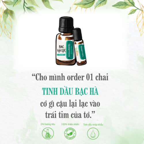 Tinh dầu xông hơi mặt bạc hà