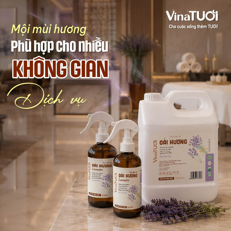 Mùi oải hương phù hợp với nhiều mô hình không gian dịch vụ