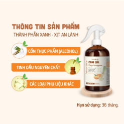 Thông tin Xịt khử mùi tinh dầu cam sả