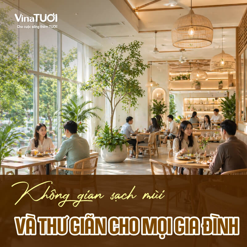 Không gian gia đình sạch mùi với hương thơm nhẹ mang lại cảm giác thư giãn