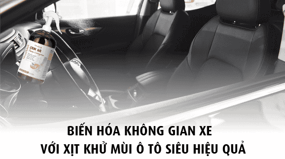 Biến hóa không gian xe với xịt khử mùi hiệu quả