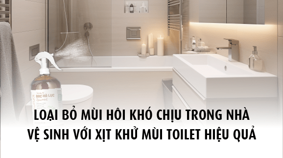 Loại bỏ mùi hôi khó chịu trong nhà vệ sinh với xịt khử mùi toilet hiệu quả