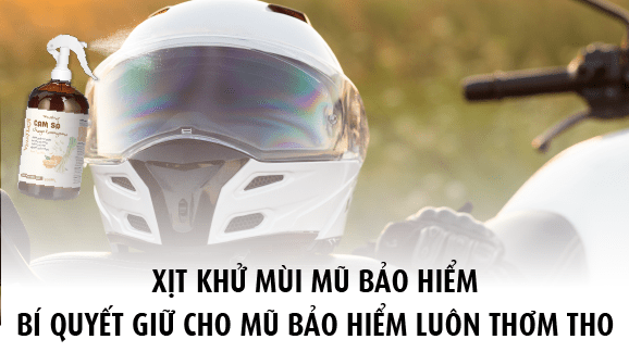 Xịt khử mùi bảo hiểm: Bí quyết giúp cho mũ bảo hiểm luôn thơm tho