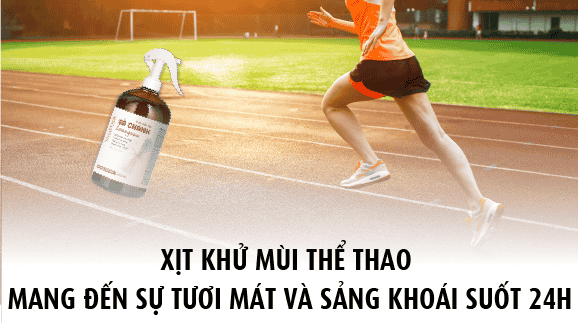 Xịt khử mùi thể thao mang đến sự tươi mát và sảng khoái suốt ngày dài