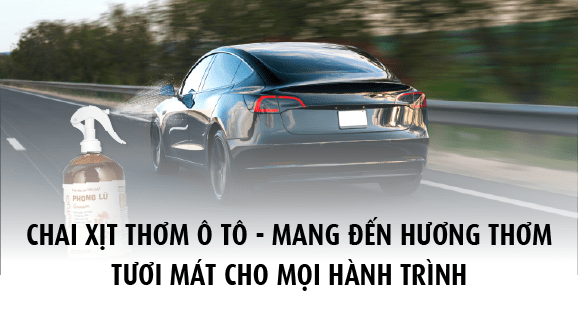 Chai xịt thơm ô tô mang đến hương thơm tươi mát cho mọi hành trình