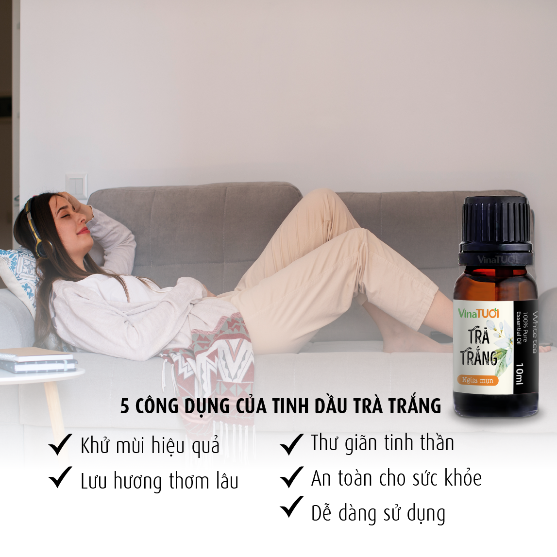 5 công dụng của tinh dầu Trà Trắng