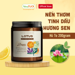 Nến thơm tinh dầu hương sen