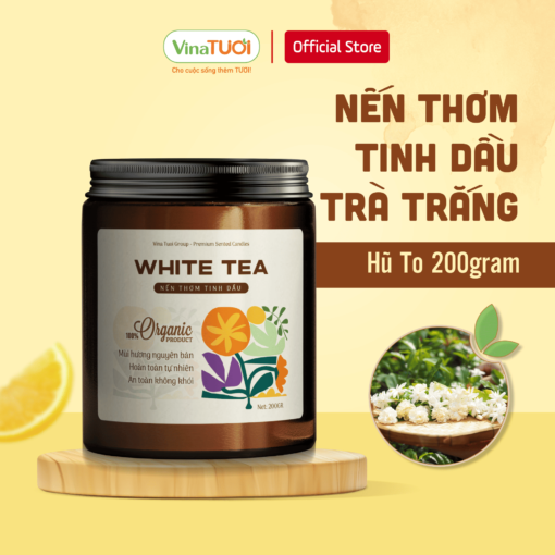 Nến thơm tinh dầu trà trắng