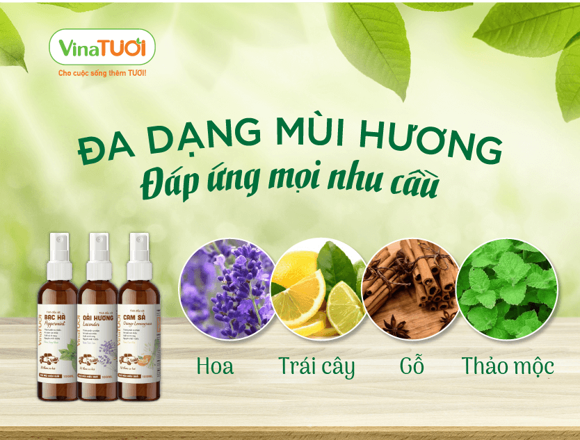 Đa dạng mùi hương - đáp ứng mọi nhu cầu