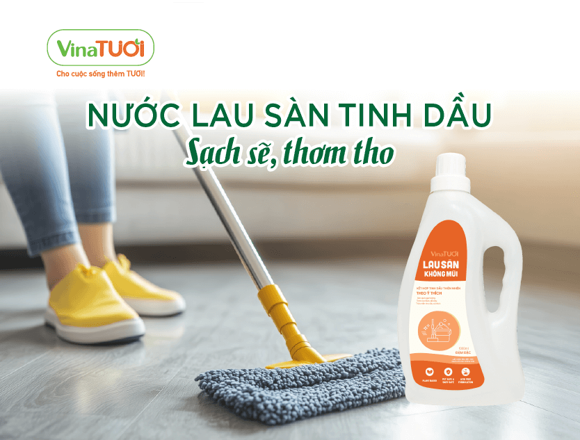 Nước Lau Sàn Tinh Dầu - Sạch Sẽ Và Thơm Tho