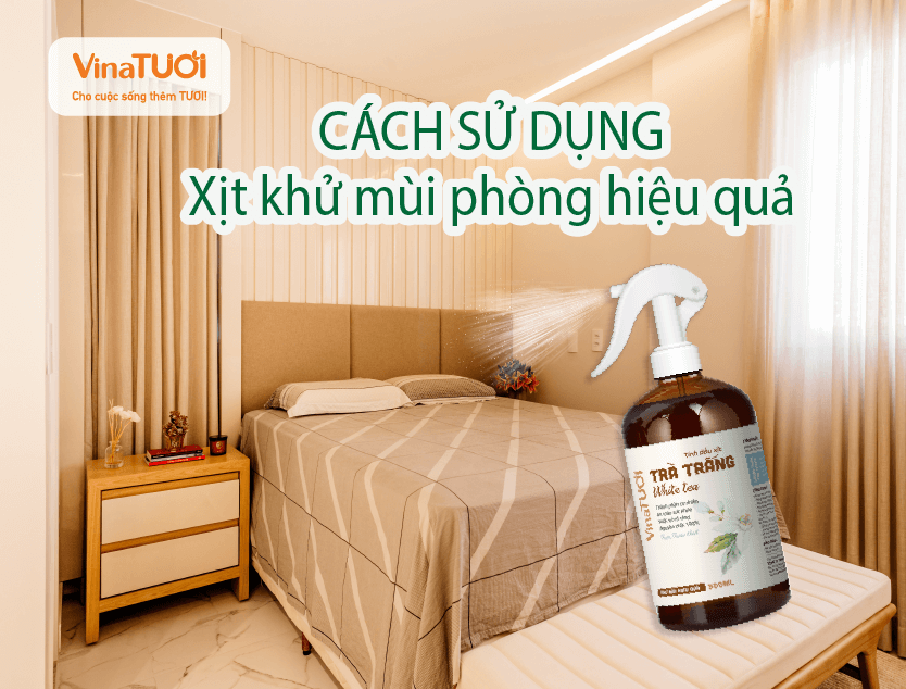 Cách sử dụng xịt khử mùi phòng đúng cách