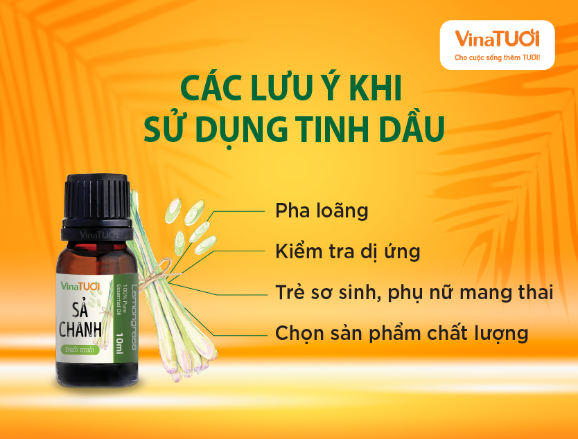 Lưu ý khi sử dụng tinh dầu