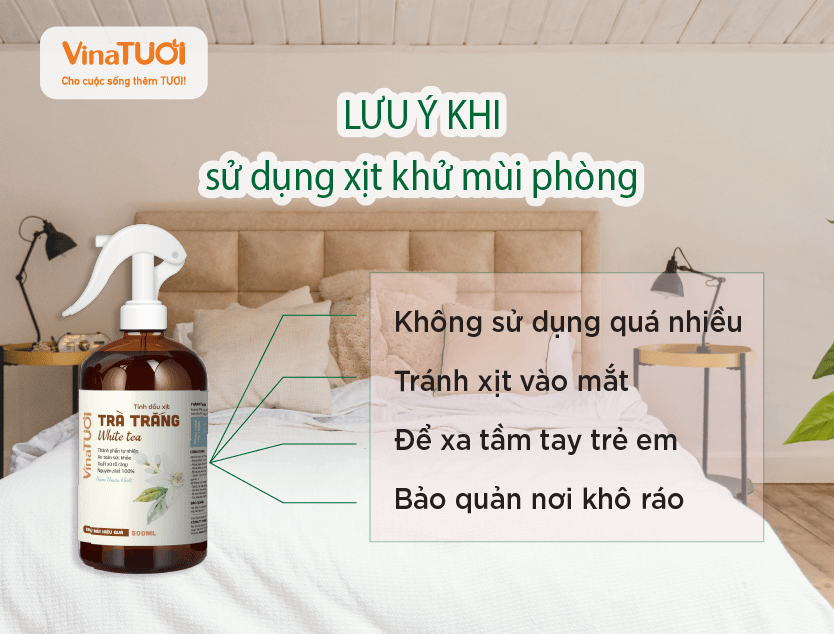 Lưu ý khi sử dụng xịt khử mùi phòng