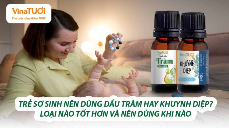 Trẻ sơ sinh nên dùng dầu tràm hay dầu khuynh diệp? Loại nào tốt hơn và nên dùng khi nào?