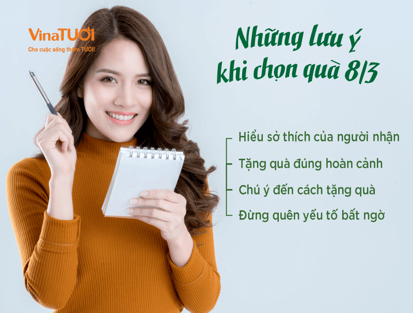 Những lưu ý khi chọn quà 8/3