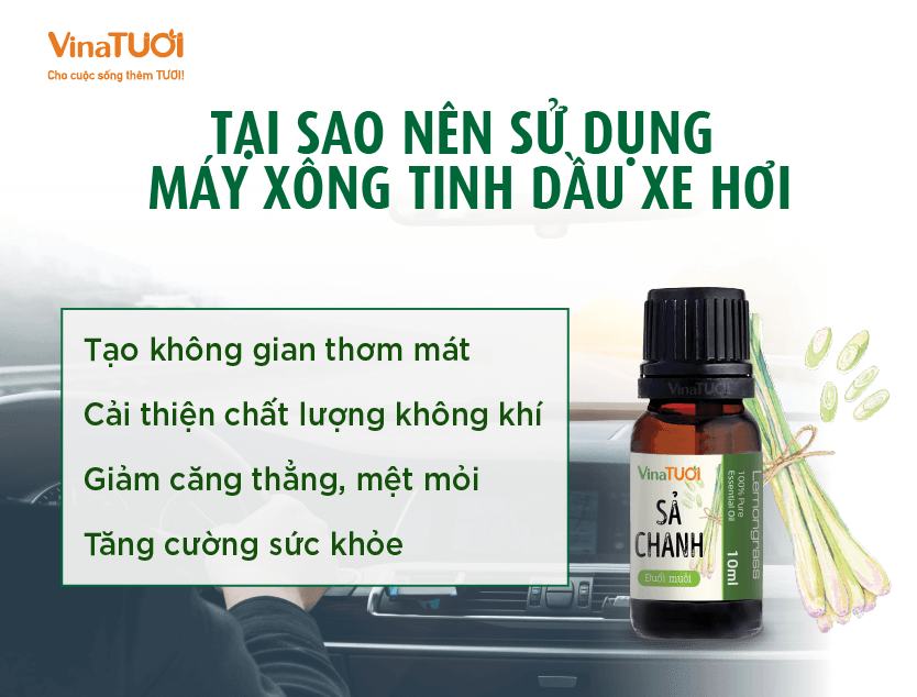 Tại sao nên sử dụng máy xông tinh dầu xe hơi?