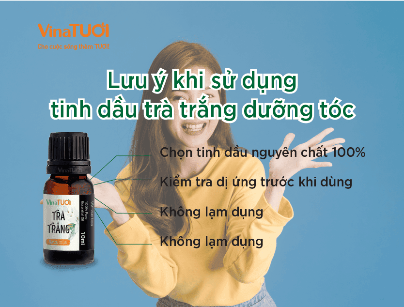Lưu ý khi sử dụng tinh dầu trà trắng dưỡng tóc
