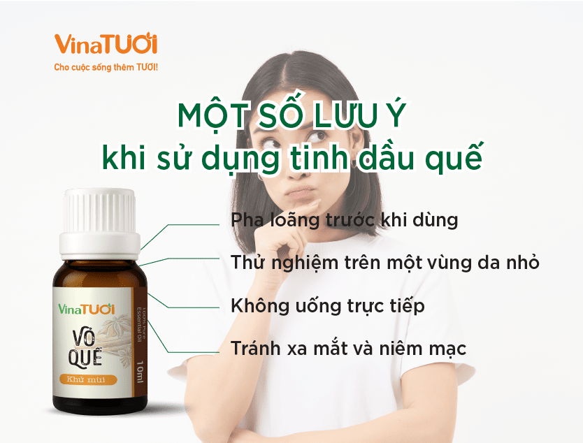 Một số lưu ý khi sử dụng tinh dầu quế