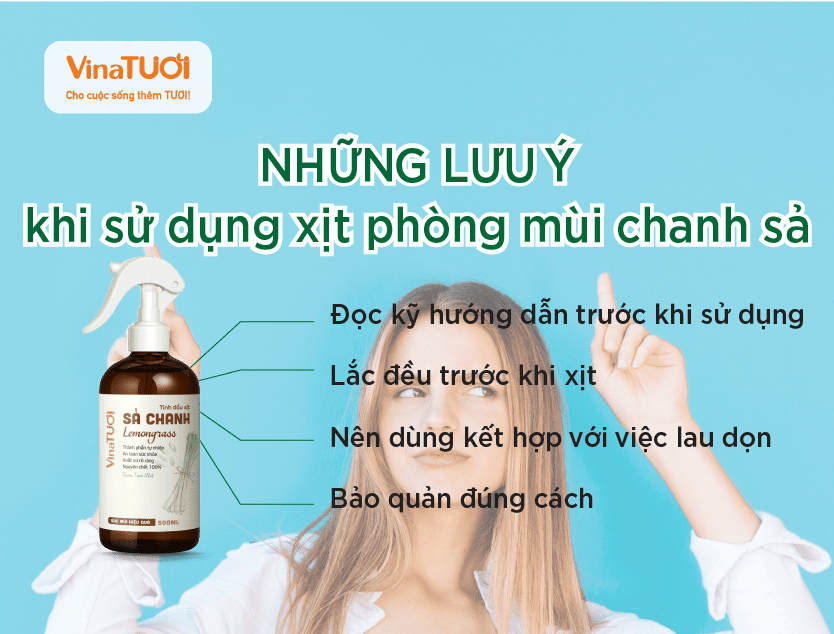 Những lưu ý khi sử dụng xịt phòng mùi chanh sả