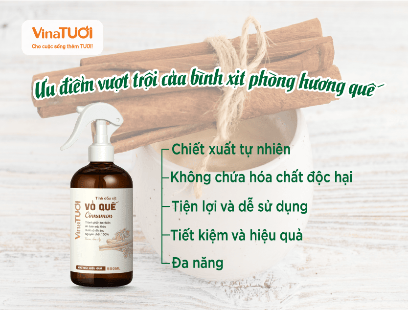 Ưu điểm vượt trội của bình xịt phòng hương quế