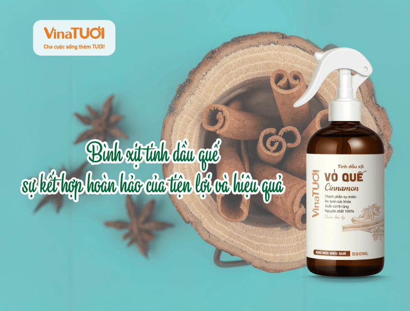 Bình xịt tinh dầu quế: sự kết hợp hoàn hảo của tiện lợi và hiệu quả