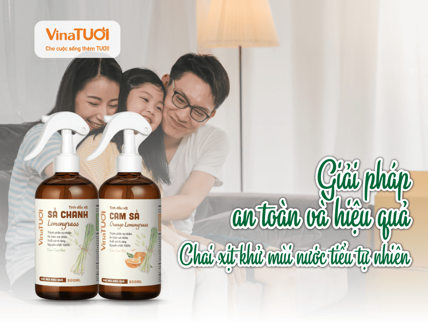 Giải pháp an toàn và hiệu quả: Chai xịt khử mùi nước tiểu tự nhiên