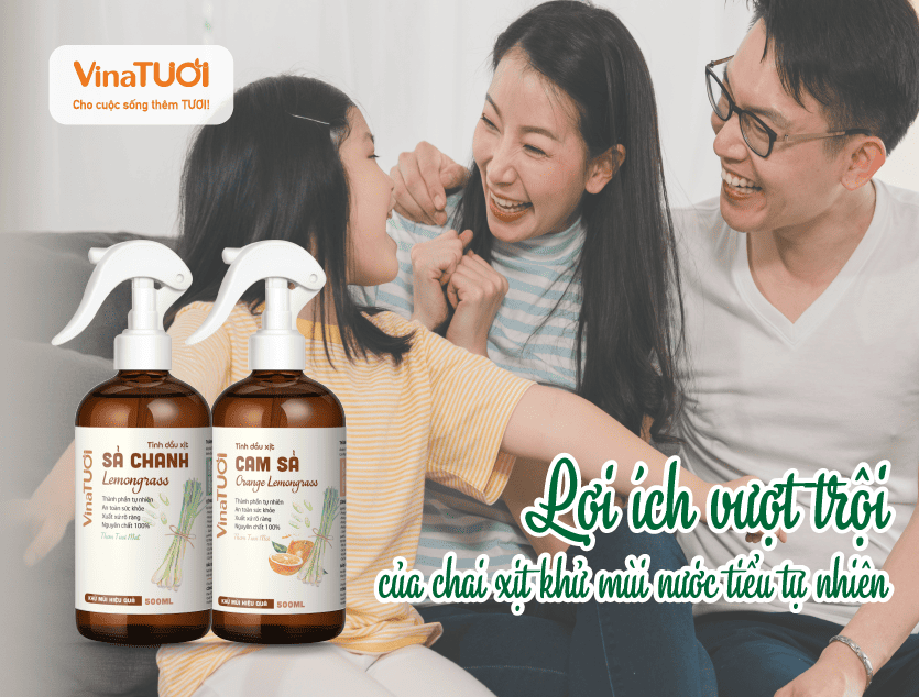 Lợi ích vượt trội của chai xịt khử mùi nước tiểu tự nhiên