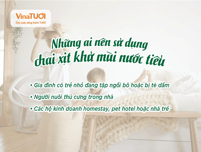 Những ai nên sử dụng chai xịt khử mùi nước tiểu?