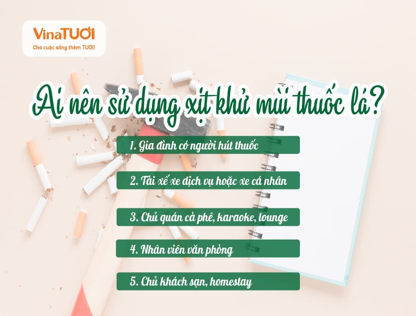 Ai nên sử dụng xịt khử mùi thuốc lá?
