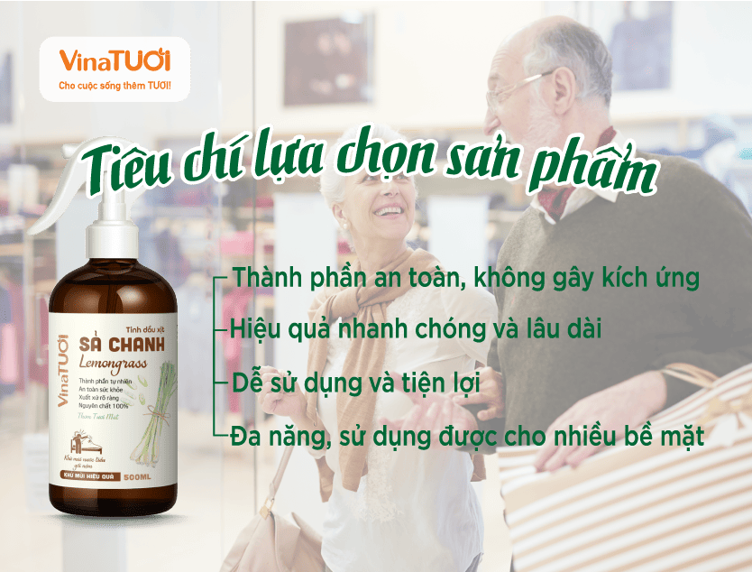 Tiêu chí lựa chọn sản phẩm xịt khử mùi nước tiểu người già hiệu quả