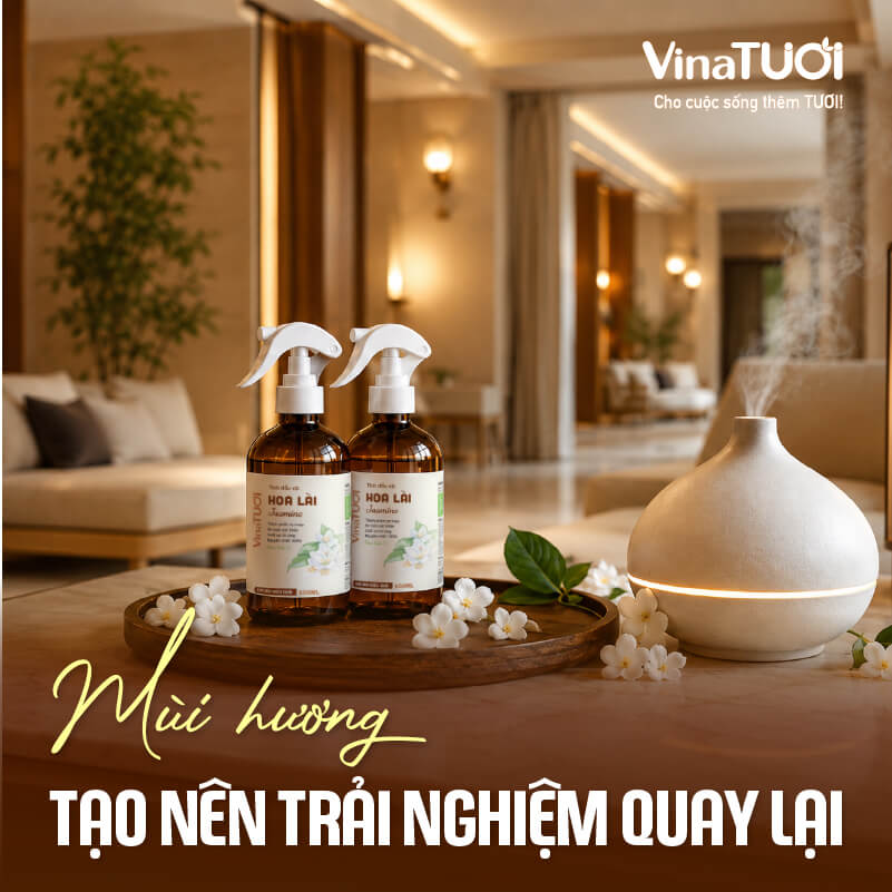 Mùi hương tinh dầu giúp khách hàng muốn quay lại không gian lưu trú