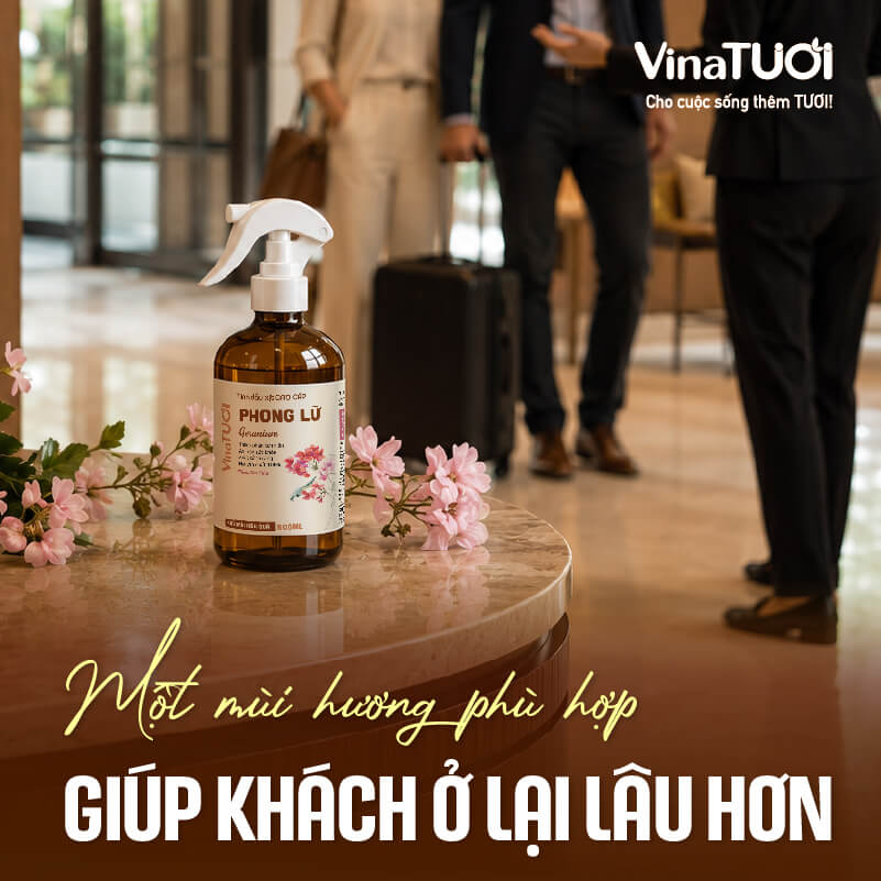 Mùi hương phù hợp giúp nâng cao trải nghiệm khách hàng trong khách sạn