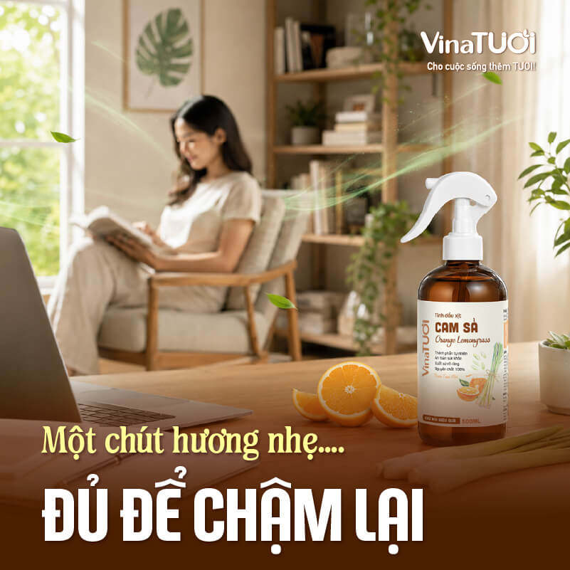 Mùi hương nhẹ giúp thư giãn tinh thần và giảm căng thẳng