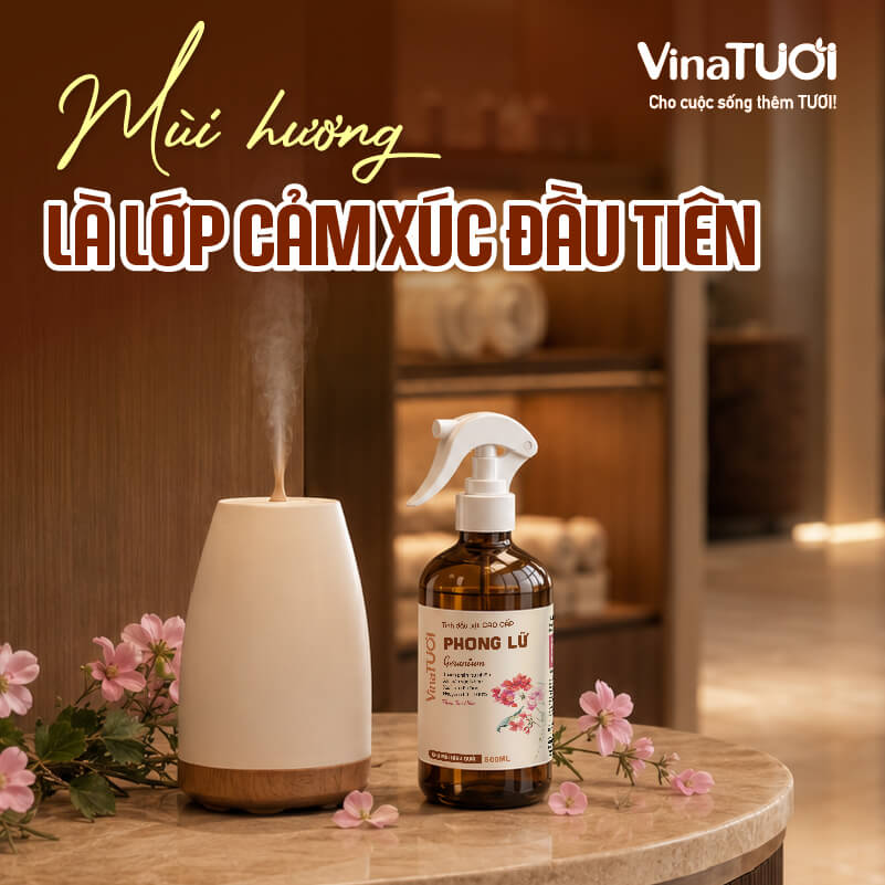 Mùi hương tạo cảm xúc đầu tiên giúp khách ghi nhớ không gian