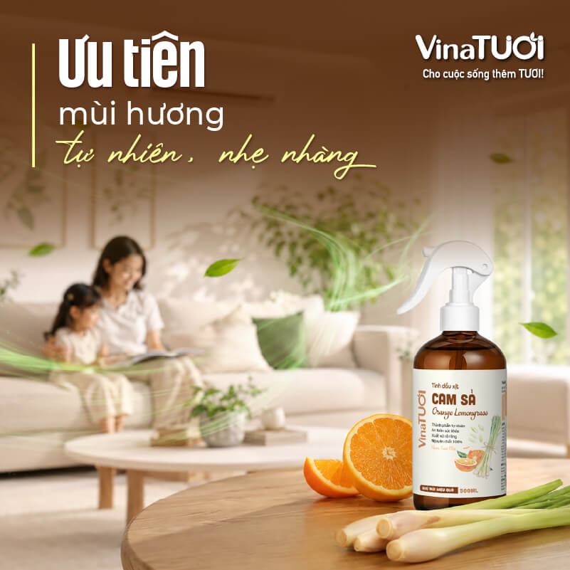 Mùi hương tinh dầu tự nhiên mang lại cảm giác thư giãn