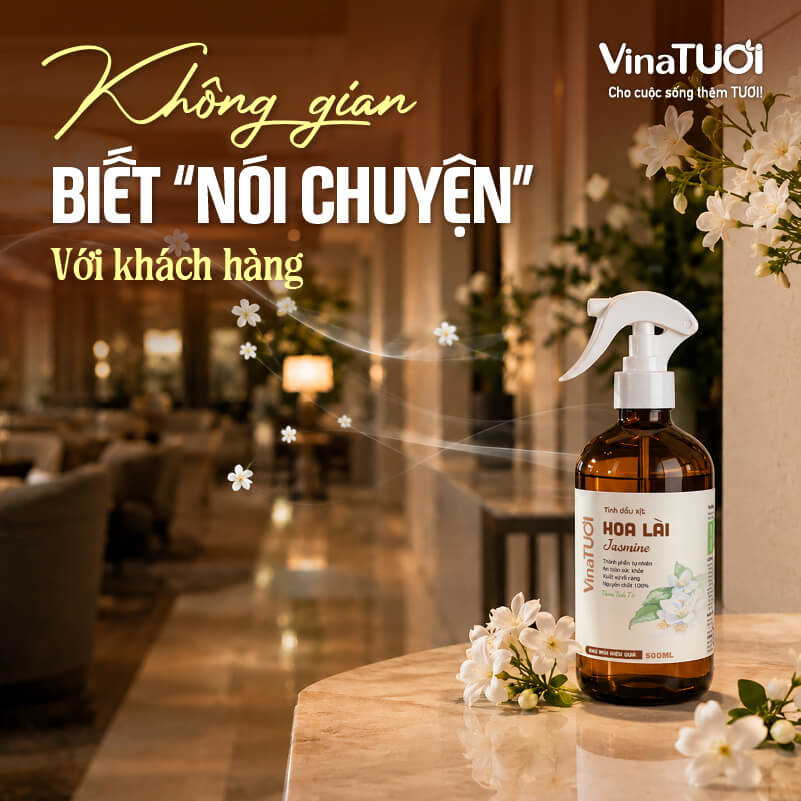 Mùi hương giúp không gian giao tiếp cảm xúc với khách hàng