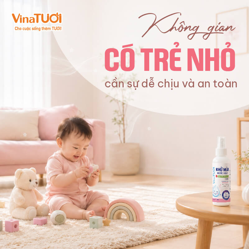Không gian sống có trẻ nhỏ cần mùi hương nhẹ nhàng và an toàn