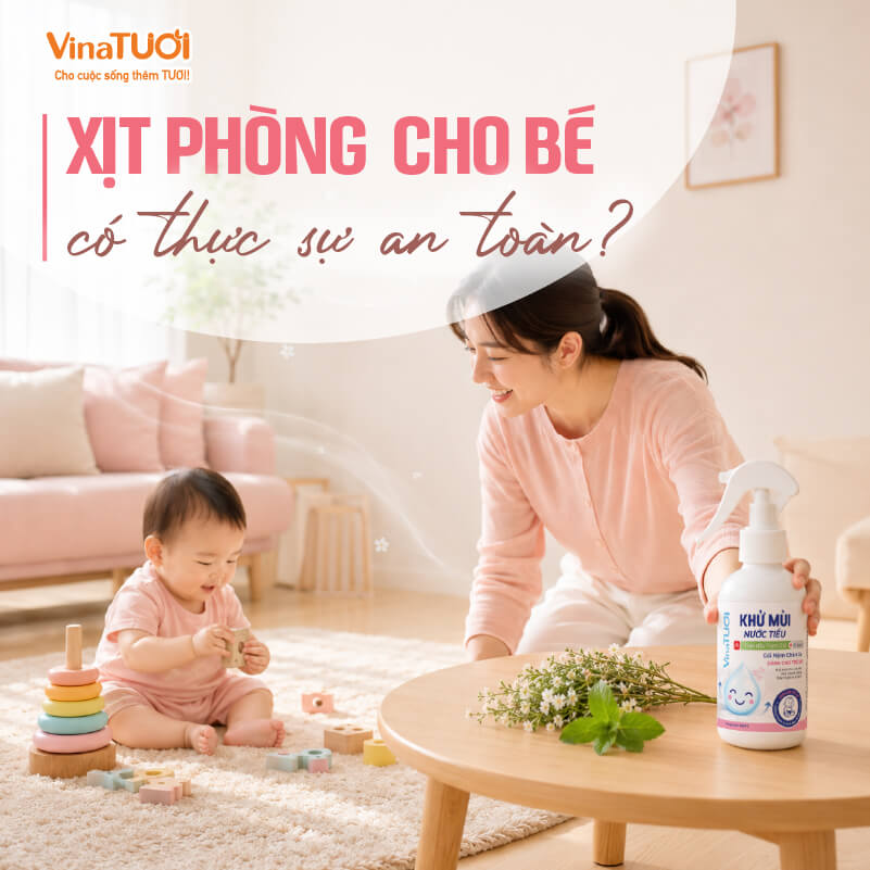 Xịt phòng an toàn cho bé với thành phần dịu nhẹ phù hợp gia đình